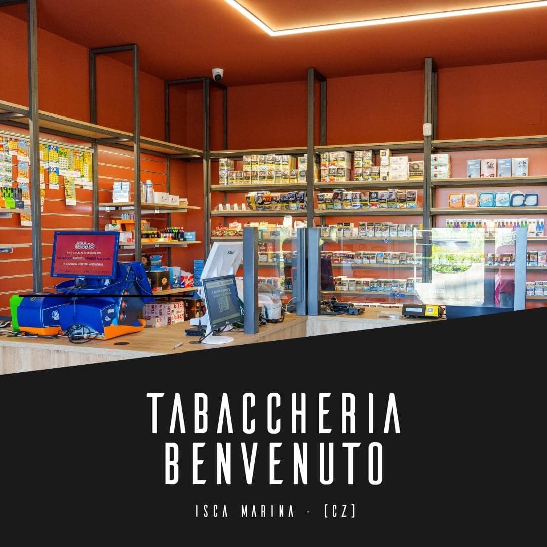 Progettazione e realizzazione tabaccheria Benvenuto - Isca Marina (CZ)